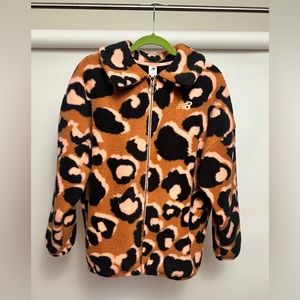 New Balance small fleece cheetah jacket